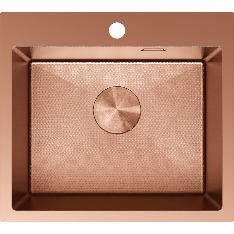 Mexen Solix nerezový kuchynský drez 1-komorový 500 x 450 mm, meď HC - 6402501000-65HC