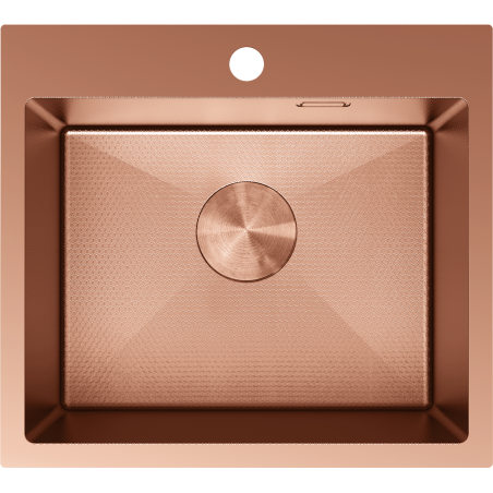 Mexen Solix nerezový kuchynský drez 1-komorový 500 x 450 mm, meď HC - 6402501000-65HC
