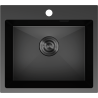 Mexen Solix kuchynský drez nerezový 1-komorový 500 x 450 mm, čierny - 6402501000-70