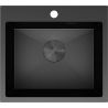 Mexen Solix kuchynský drez nerezový 1-komorový 500 x 450 mm, čierny - 6402501000-70