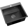 Mexen Solix nerezový drez 1-komorový 500 x 450 mm, čierny HC - 6402501000-70HC