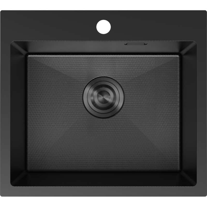 Mexen Solix nerezový drez 1-komorový 500 x 450 mm, čierny HC - 6402501000-70HC