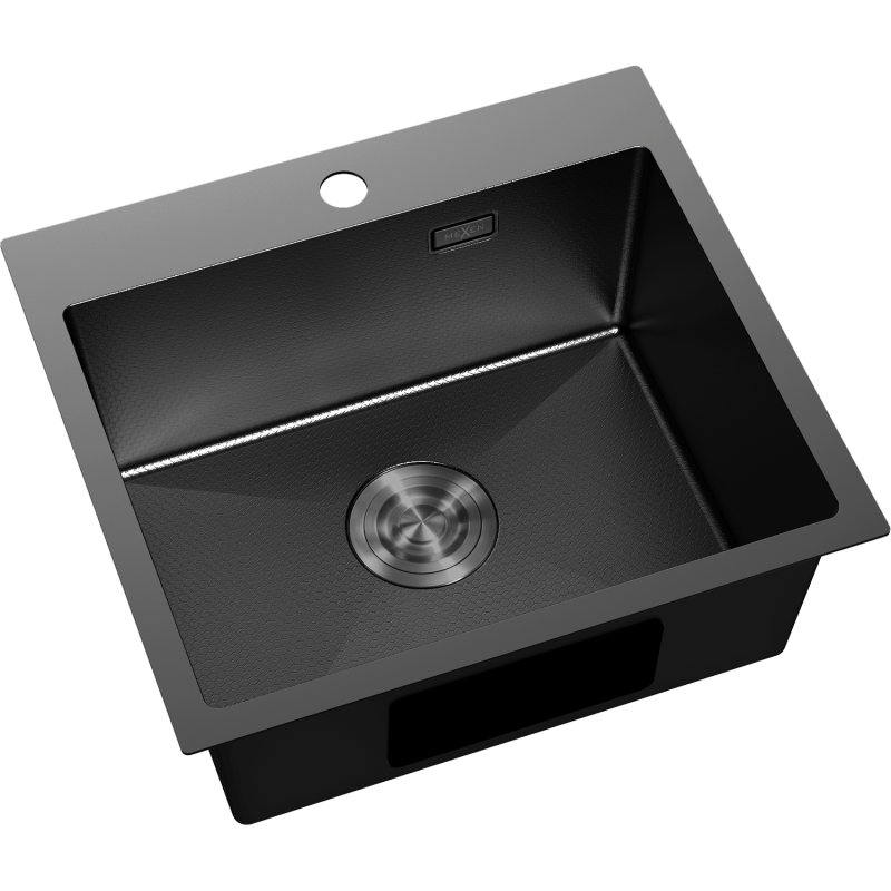 Mexen Solix nerezový drez 1-komorový 500 x 450 mm, čierny HC - 6402501000-70HC