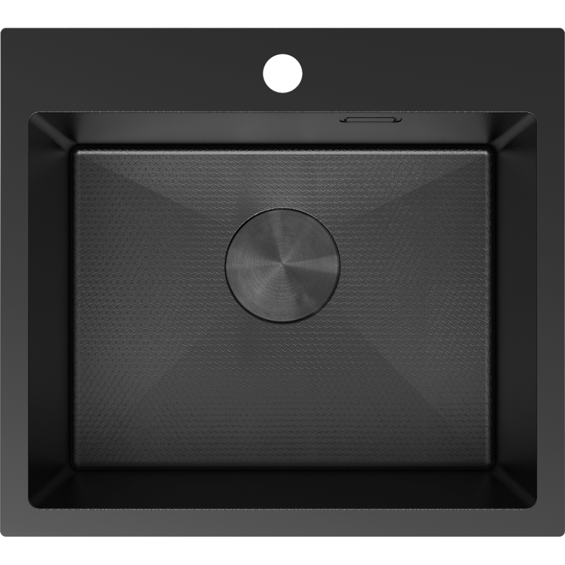 Mexen Solix nerezový drez 1-komorový 500 x 450 mm, čierny HC - 6402501000-70HC