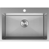 Mexen Solix nerezový drez 1-komorový 650 x 450 mm, inox HC - 6403651000-01HC