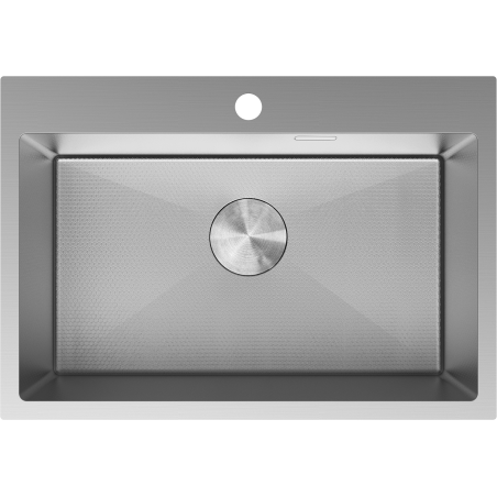 Mexen Solix nerezový drez 1-komorový 650 x 450 mm, inox HC - 6403651000-01HC
