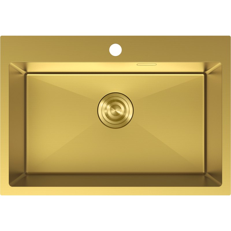 Mexen Solix oceľový drez s 1 komorou 650 x 450 mm, zlatý - 6403651000-55