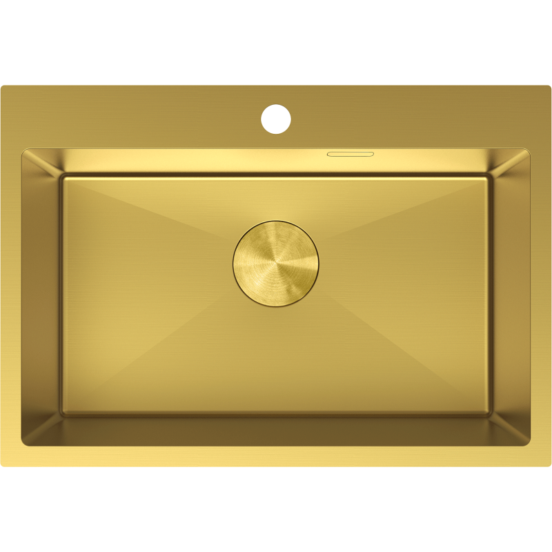 Mexen Solix oceľový drez s 1 komorou 650 x 450 mm, zlatý - 6403651000-55
