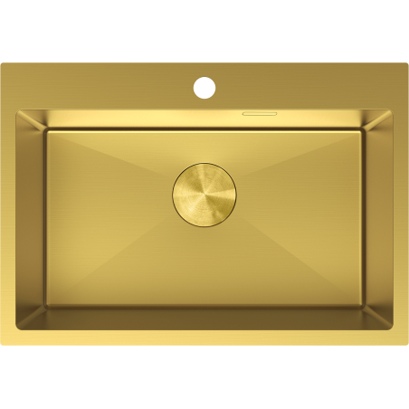 Mexen Solix oceľový drez s 1 komorou 650 x 450 mm, zlatý - 6403651000-55