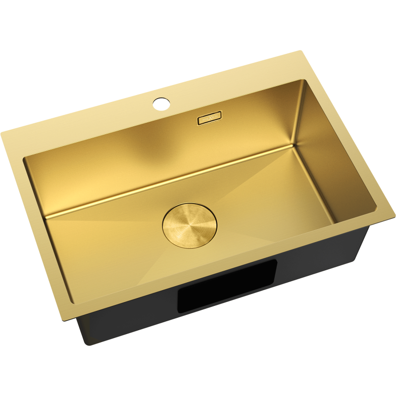 Mexen Solix oceľový drez s 1 komorou 650 x 450 mm, zlatý - 6403651000-55