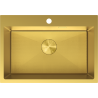 Mexen Solix kuchynský drez z nerezovej ocele, 1-komorový, 650 x 450 mm, zlatý HC - 6403651000-55HC