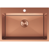 Mexen Solix nerezový drez 1-komorový 650 x 450 mm, meď - 6403651000-65