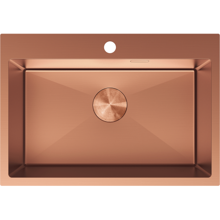 Mexen Solix nerezový drez 1-komorový 650 x 450 mm, meď - 6403651000-65