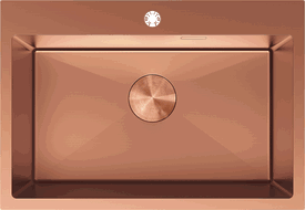 Mexen Solix nerezový drez 1-komorový 650 x 450 mm, meď - 6403651000-65