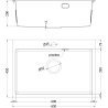 Mexen Solix oceľový drez 1-komorový 650 x 450 mm, meď HC - 6403651000-65HC