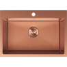 Mexen Solix oceľový kuchynský drez, 1-komorový, 650 x 450 mm, meď HC - 6403651000-65HC