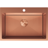 Mexen Solix oceľový kuchynský drez, 1-komorový, 650 x 450 mm, meď HC - 6403651000-65HC