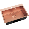 Mexen Solix oceľový drez 1-komorový 650 x 450 mm, meď HC - 6403651000-65HC