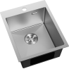 Mexen Solix oceľový drez 1-komorový 400 x 500 mm, inox - 6406401000-01