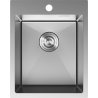 Mexen Solix oceľový drez 1-komorový 400 x 500 mm, inox - 6406401000-01