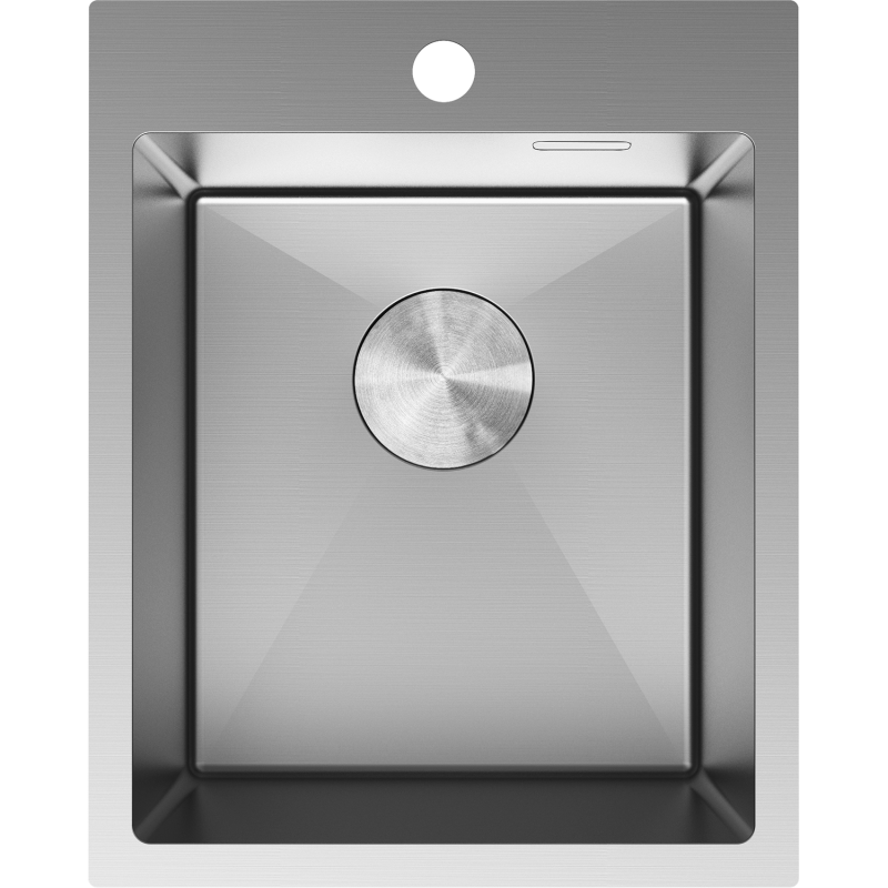 Mexen Solix oceľový drez 1-komorový 400 x 500 mm, inox - 6406401000-01