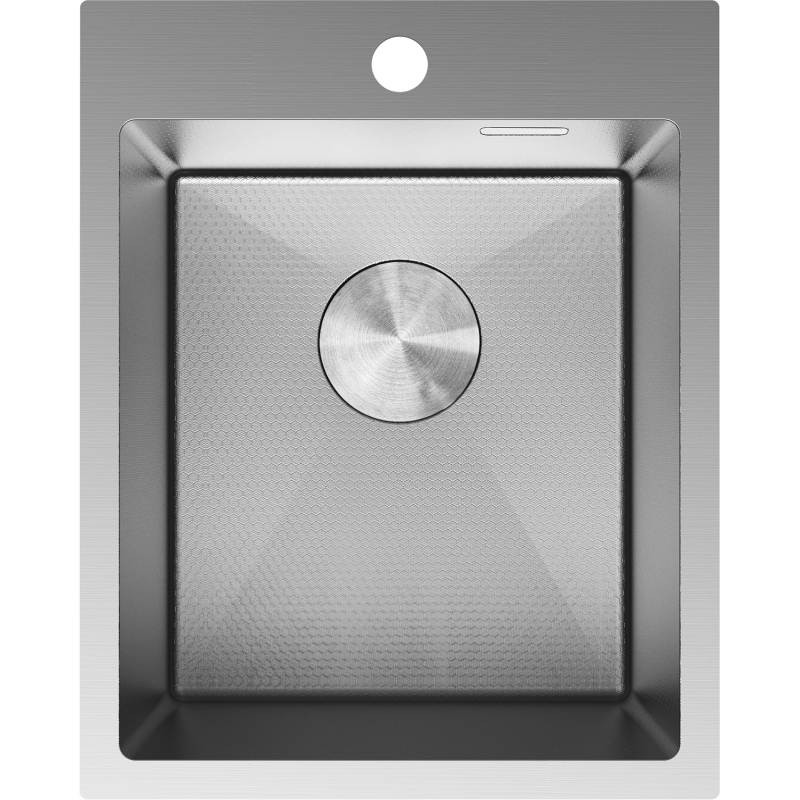 Mexen Solix oceľový drez 1-komorový 400 x 500 mm, inox HC - 6406401000-01HC