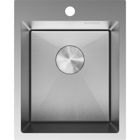 Mexen Solix oceľový drez 1-komorový 400 x 500 mm, inox HC - 6406401000-01HC