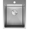 Mexen Solix oceľový drez 1-komorový 400 x 500 mm, inox HC - 6406401000-01HC
