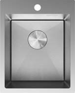 Mexen Solix oceľový drez 1-komorový 400 x 500 mm, inox HC - 6406401000-01HC