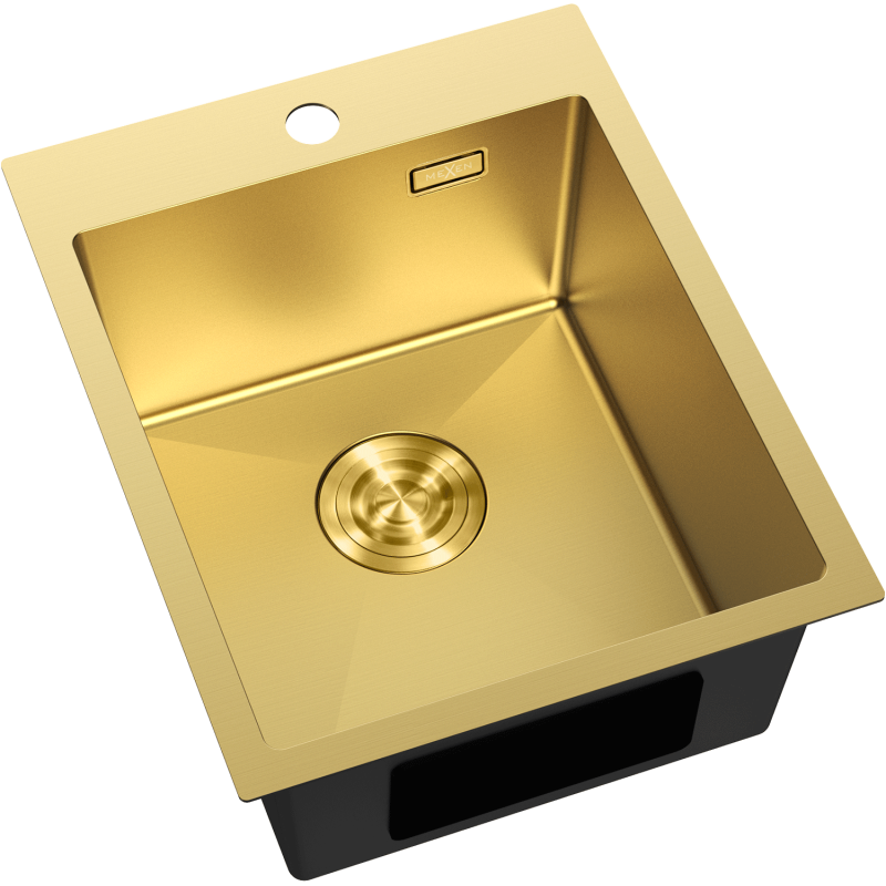 Mexen Solix nerezový drez 1-komorový 400 x 500 mm, zlatý - 6406401000-55