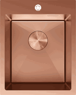 Mexen Solix kuchynský drez z nehrdzavejúcej ocele, 1-komorový, 400 x 500 mm, meď - 6406401000-65
