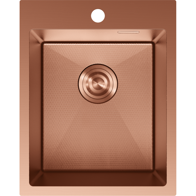 Mexen Solix nerezový kuchynský drez 1-komorový 400 x 500 mm, meď HC - 6406401000-65HC