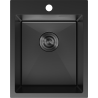 Mexen Solix oceľový drez jednodrezový 400 x 500 mm, čierny - 6406401000-70