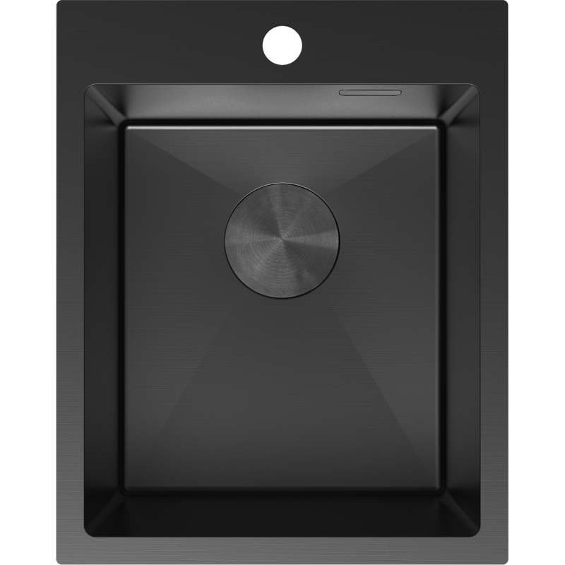 Mexen Solix oceľový drez jednodrezový 400 x 500 mm, čierny - 6406401000-70