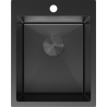 Mexen Solix oceľový drez jednodrezový 400 x 500 mm, čierny - 6406401000-70