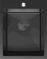 Mexen Solix oceľový drez jednodrezový 400 x 500 mm, čierny - 6406401000-70