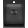 Mexen Solix oceľový drezeň 1-komorový 400 x 500 mm, čierny HC - 6406401000-70HC