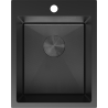 Mexen Solix oceľový drezeň 1-komorový 400 x 500 mm, čierny HC - 6406401000-70HC