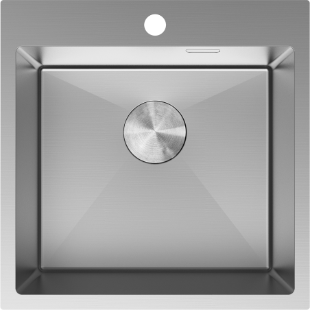 Mexen Solix nerezový kuchynský drez s jednou komorou 500 x 500 mm, inox - 6407501000-01