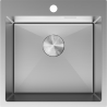 Mexen Solix nerezový kuchynský drez s jednou komorou 500 x 500 mm, inox - 6407501000-01