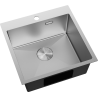 Mexen Solix nerezový kuchynský drez s jednou komorou 500 x 500 mm, inox - 6407501000-01