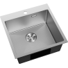 Mexen Solix nerezový drez 1-komorový 500 x 500 mm, inox HC - 6407501000-01HC
