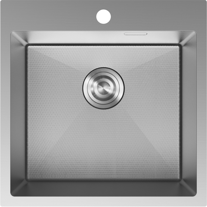 Mexen Solix nerezový drez 1-komorový 500 x 500 mm, inox HC - 6407501000-01HC