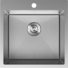 Mexen Solix nerezový drez 1-komorový 500 x 500 mm, inox HC - 6407501000-01HC
