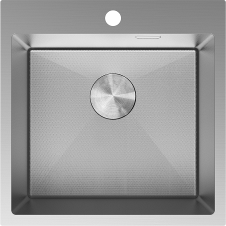 Mexen Solix nerezový drez 1-komorový 500 x 500 mm, inox HC - 6407501000-01HC