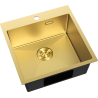 Mexen Solix nerezový drez 1-komorový 500 x 500 mm, zlatý - 6407501000-55