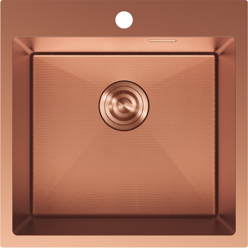 Mexen Solix oceľový drez s 1 komorou 500 x 500 mm, meď HC - 6407501000-65HC