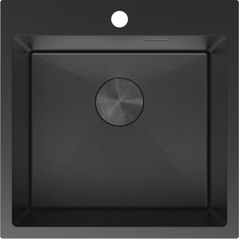 Mexen Solix nerezový drez 1-komorový 500 x 500 mm, čierny HC - 6407501000-70HC