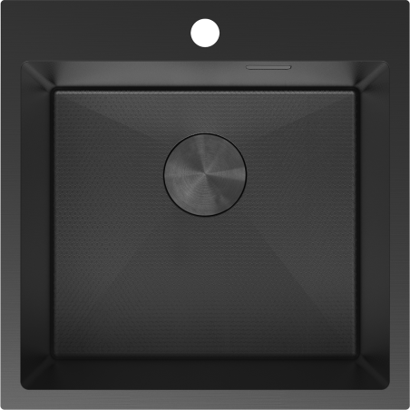 Mexen Solix nerezový drez 1-komorový 500 x 500 mm, čierny HC - 6407501000-70HC