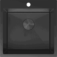 Mexen Solix nerezový drez 1-komorový 500 x 500 mm, čierny HC - 6407501000-70HC